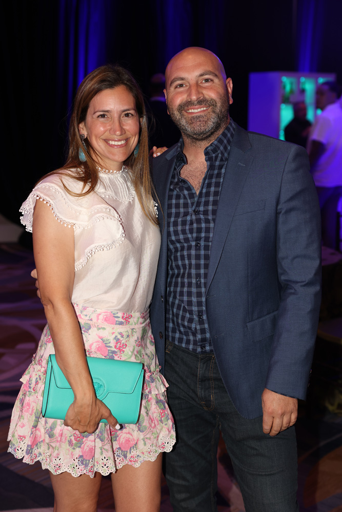 Nicole Pack, Joseph Pack at the kick off cocktail for the 2022 Make-A-Wish Ball at the Intercontinental Miami