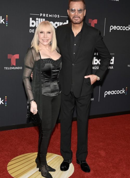 Lissette and Willy Chirino attends the 2022 Billboard Latin Music Awards at Watsco Center