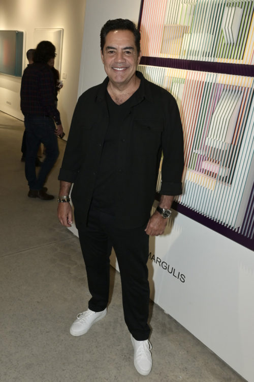 Actor Carlos Gomez at the opening of Art Miami