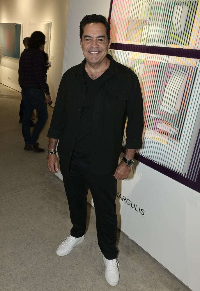 Actor Carlos Gomez at the opening of Art Miami