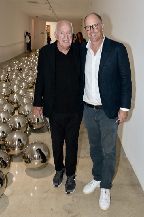 Don Rubell and Jason Rubell at the Rubell Museum Miami Art Week opening