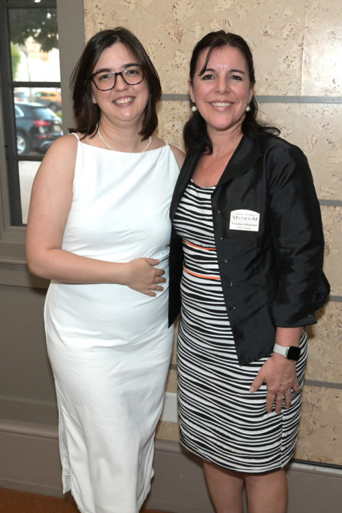 Gabriela Fernandez and Yuneikys Villalonga at the opening of the THE VOTE THAT SAVED THE BILTMORE-The Edifying Legacy of Dorothy Thomson at the Coral Gables Museum