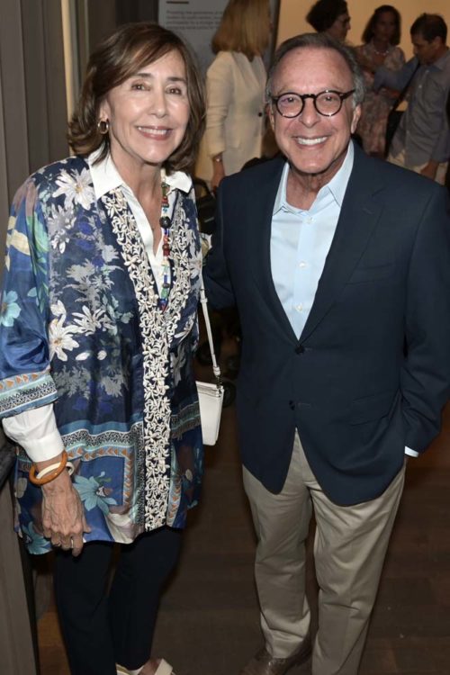 Meme Ferre and Mike Fernandez at the premiere of the Maurice A. Ferre Civic Leader documentary presentation at the PAMM