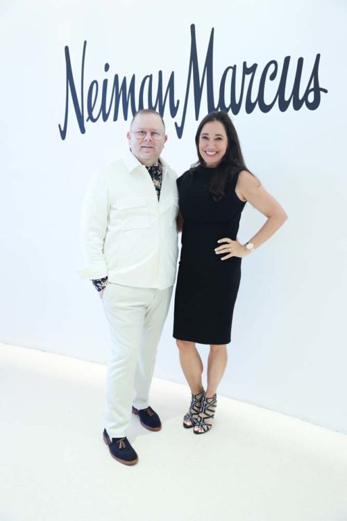 Elias Synalovski and Katharine Rubino at the Oscar de la Renta Presents its Spring 2023 Collection with Neiman Marcus at the Faena Forum on Miami Beach