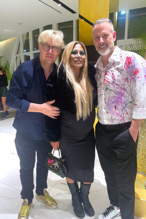 Oliver Manoury, Orianne Collins and Dan Rothmann at Dolce & Gabbana Casa