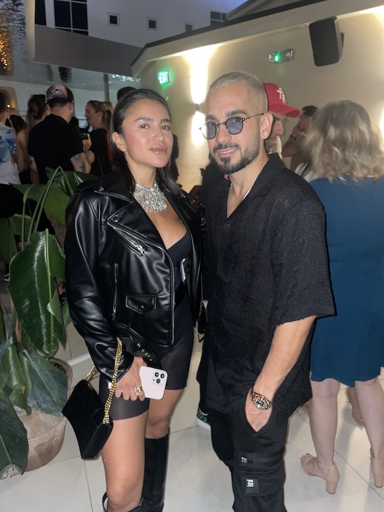 Johanna Molina and Adam Benchaya at Fabel in Wynwood