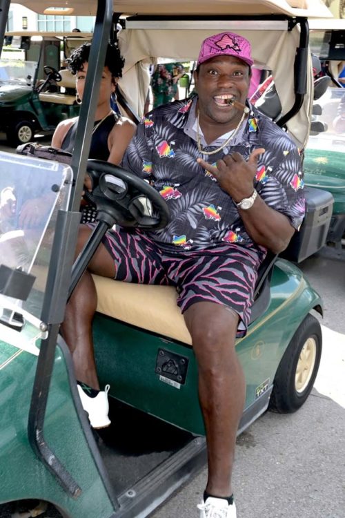 Warren Sapp at the 16th Irie Foundation weekend at the Miami Beach Golf Course