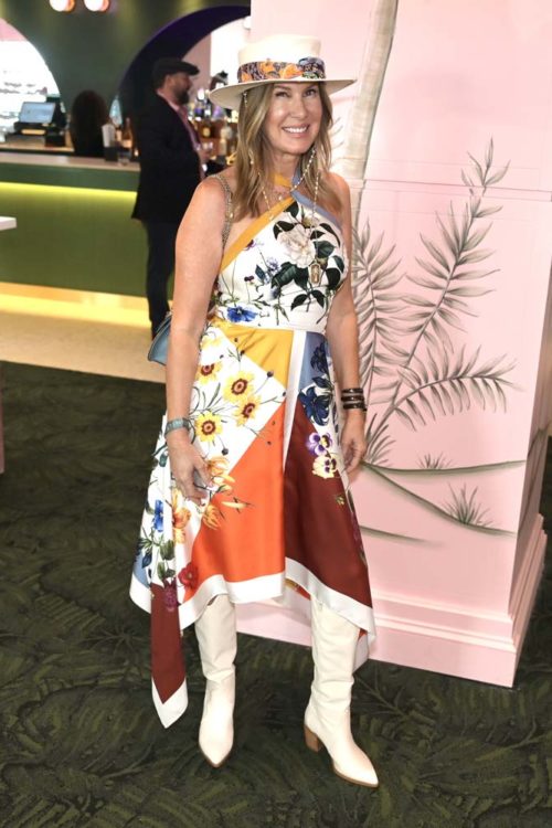 Dana Shear in the Flamingo Room at the Pegasus World Cup 2023 at Gulfstream Park