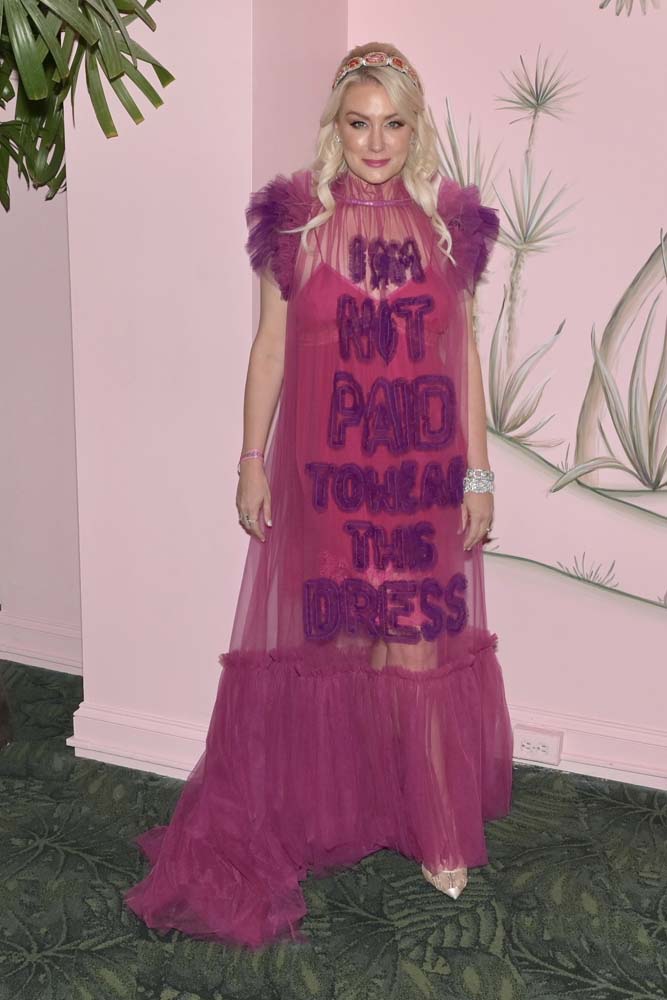 Jenni Coba in the Flamingo Room at the Pegasus World Cup 2023 at Gulfstream Park