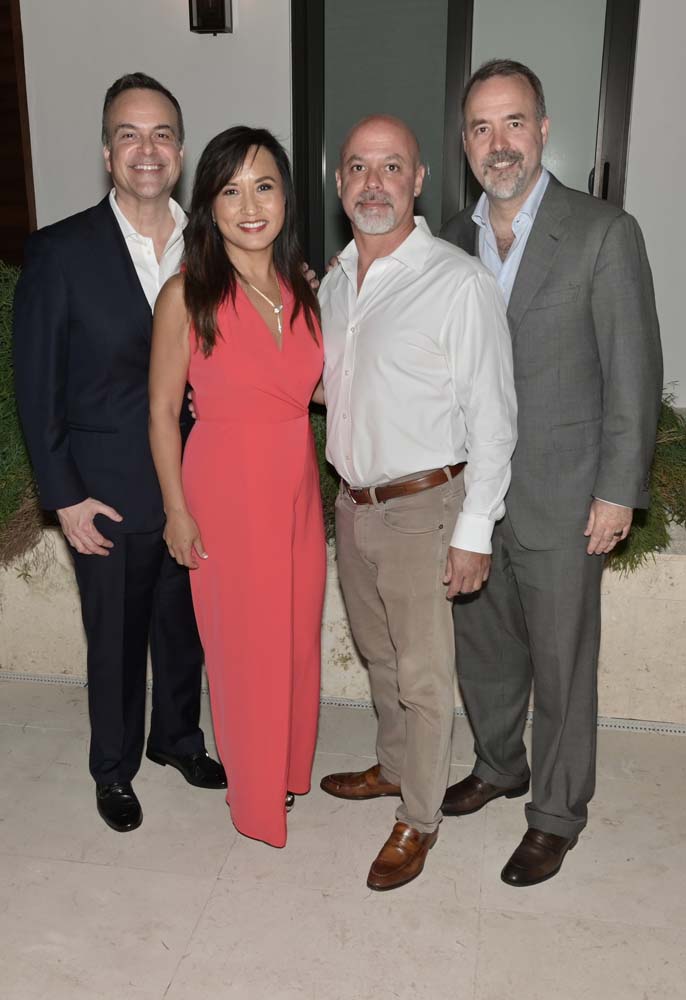 Jorge Plasencia, Ying McGuire, Luis Casamayor, Jose Mas at a reception held in honor of the National Minority Supplier Development Council