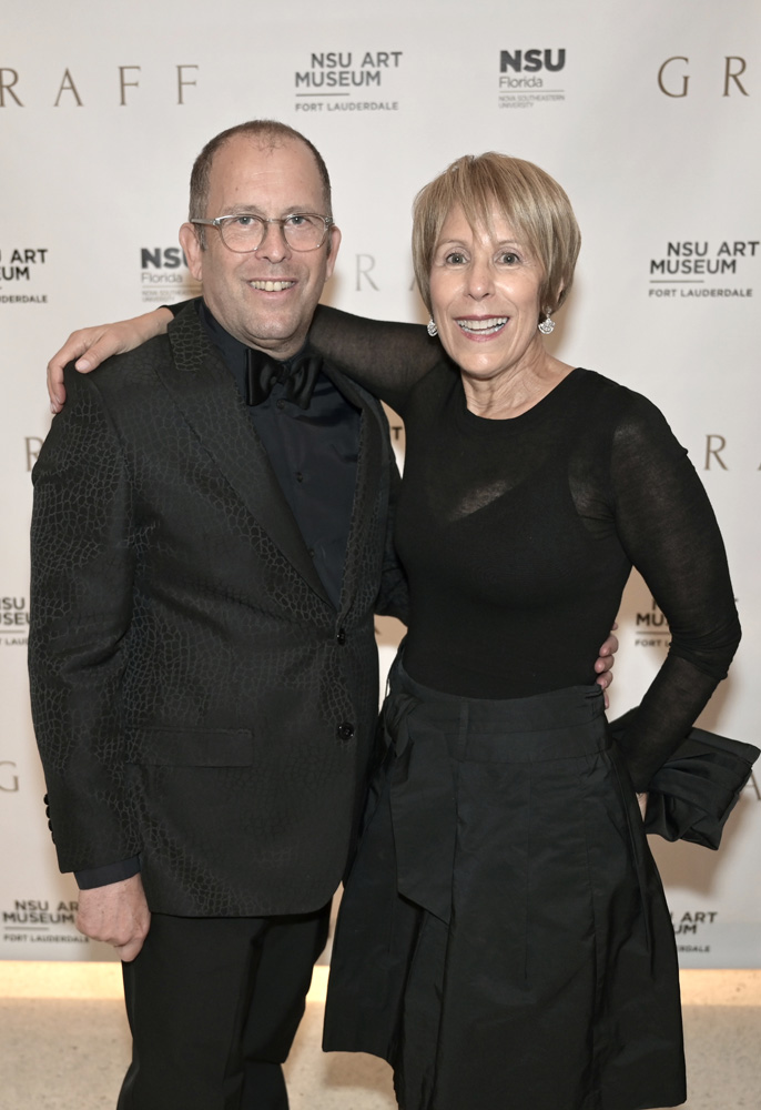 George Lindemann and Bonnie Clearwater at the NSU Art Museum Fort Lauderdale Gala