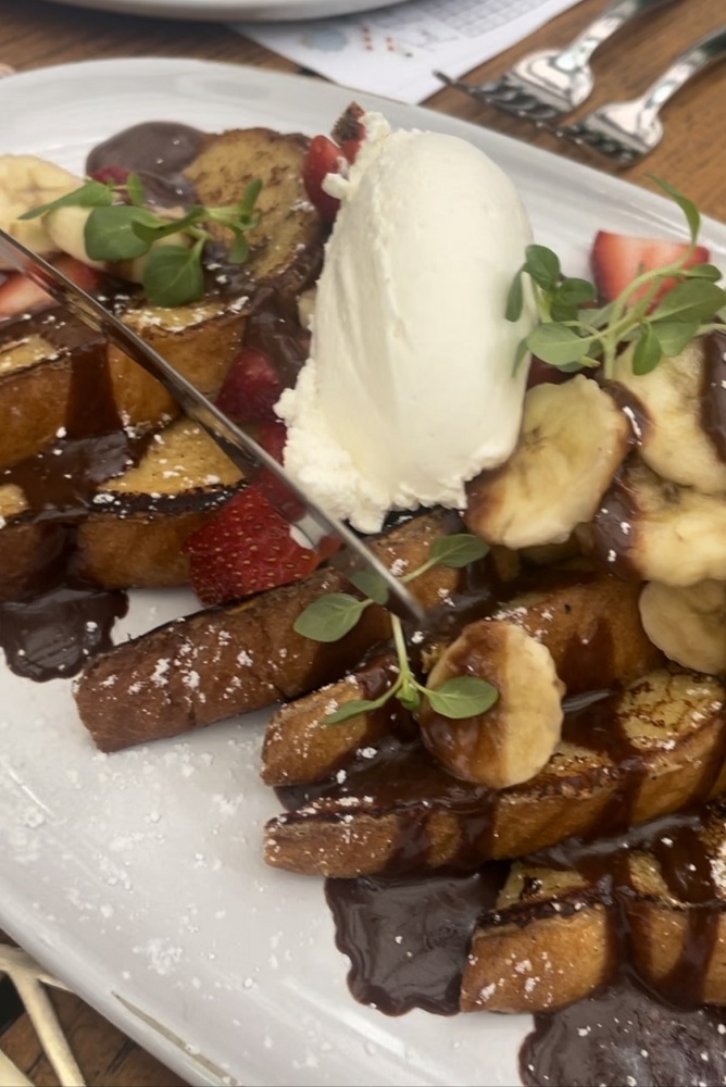 Challah Bread French Toast from the Mad Hatter Brunch