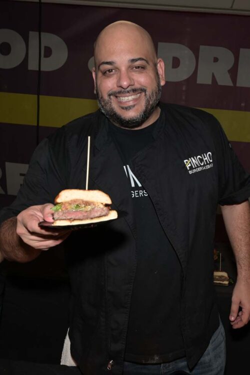Adrian Sanchez of Pincho Factory at Burger Beast's Hamburger House Party at Magic City Casino