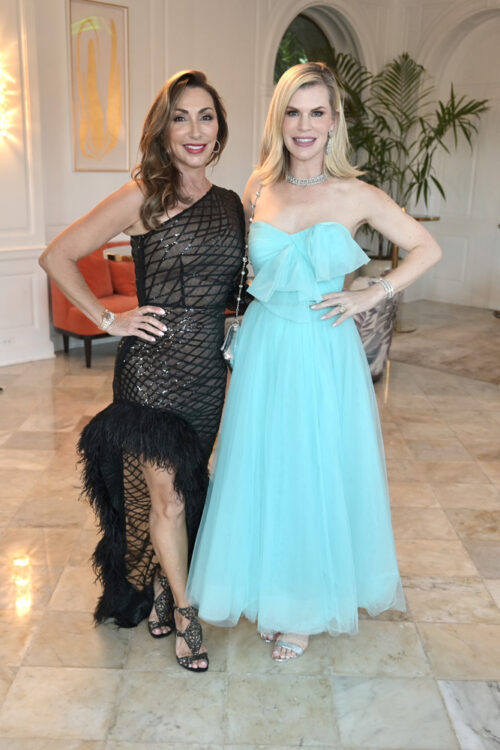 Carol Iacovelli and Suzy Buckley Woodward at the 2023 Women of Tomorrow gala on Fisher Island