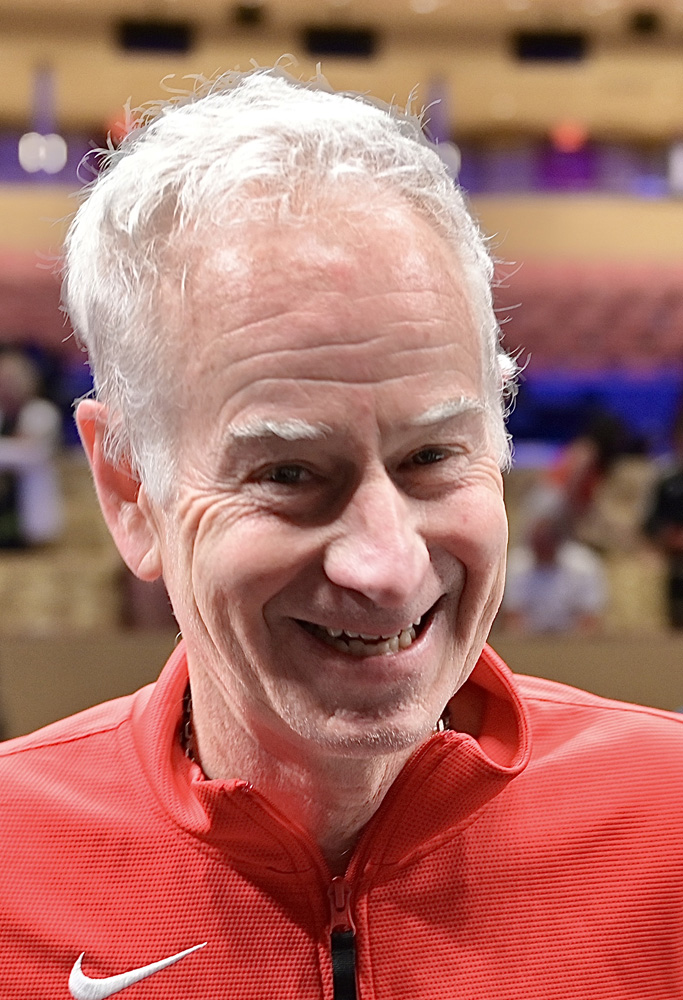 John McEnroe at the Inaugural 2023 Pickleball Slam at the Hard Rock Live at Seminole Hard Rock Hotel & Casino