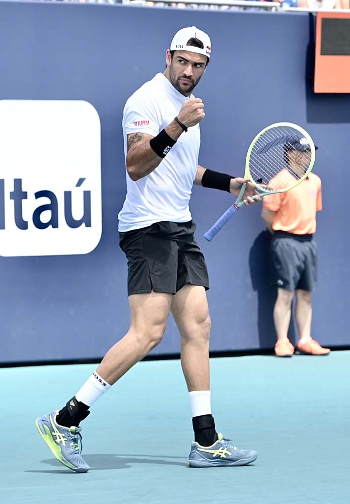 Matteo Berrettini at the 2023 Miami Open presented by Itau