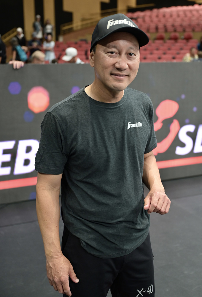 Michael Chang at the Inaugural 2023 Pickleball Slam at the Hard Rock Live at Seminole Hard Rock Hotel & Casino