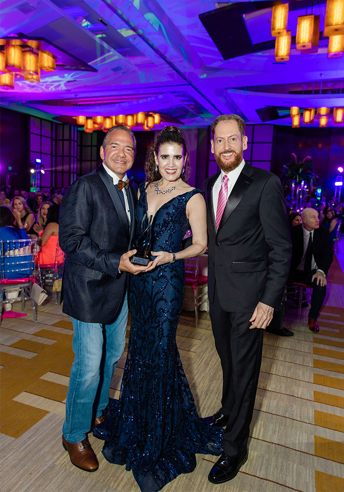 Cecil Milton & Ana VeigaMilton, Recipients of The 2023 Trish & Dan Bell Community Empowerment Award, with President and CEO, Brent McLaughli