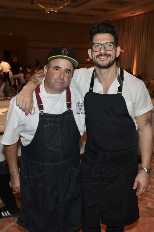 Chef Daniel Serfer, Chef Giorgio Rapicavoli at Out of the Kitchen at the Diplomat Hotel to benefit Diabetes Research Institute