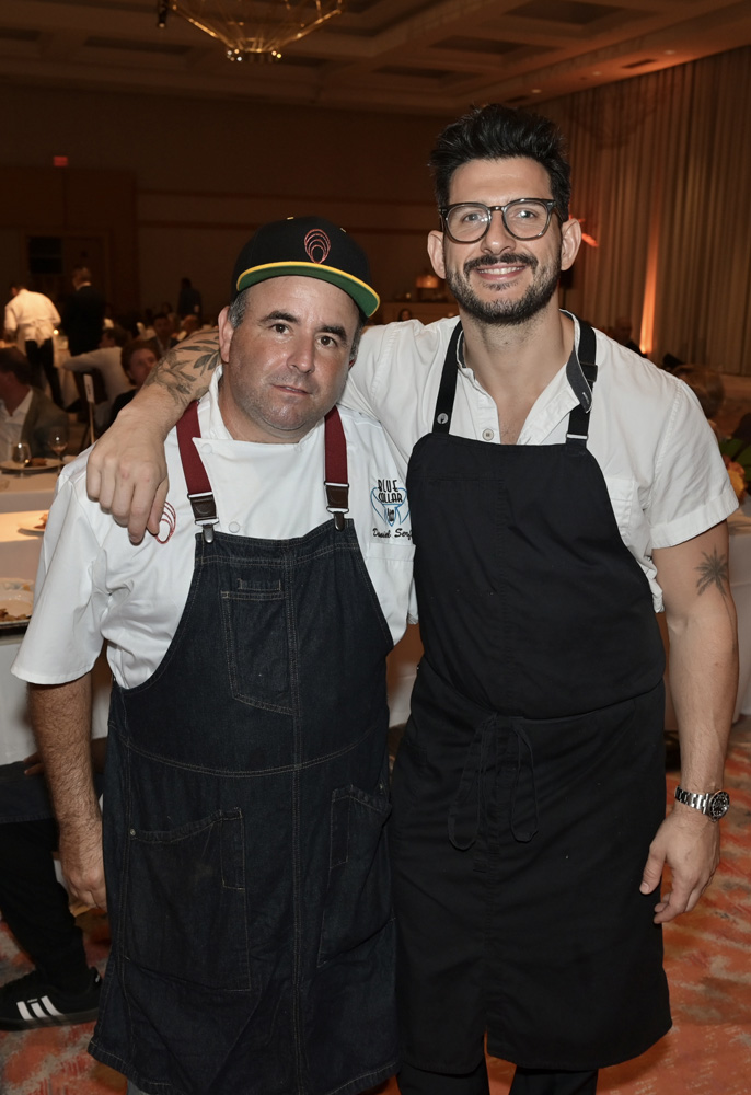 Chef Daniel Serfer, Chef Giorgio Rapicavoli at Out of the Kitchen at the Diplomat Hotel to benefit Diabetes Research Institute