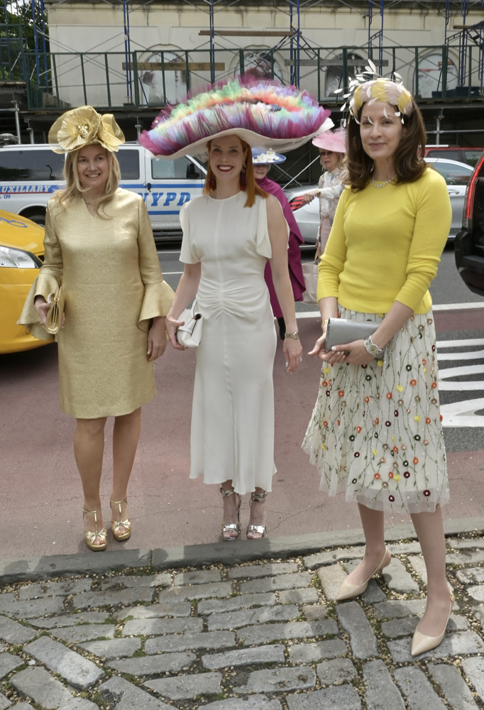 Heidi Salgo, Rena Turner, and Sabina Deaton at the Central ParkConservancy's 41st annual Frederick Law Olmsted awards luncheon in New York City