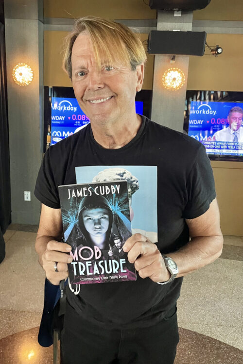 Author James Cubby presents his new novel MOB TREASURE at the Betsy Hotel on Ocean Drive
