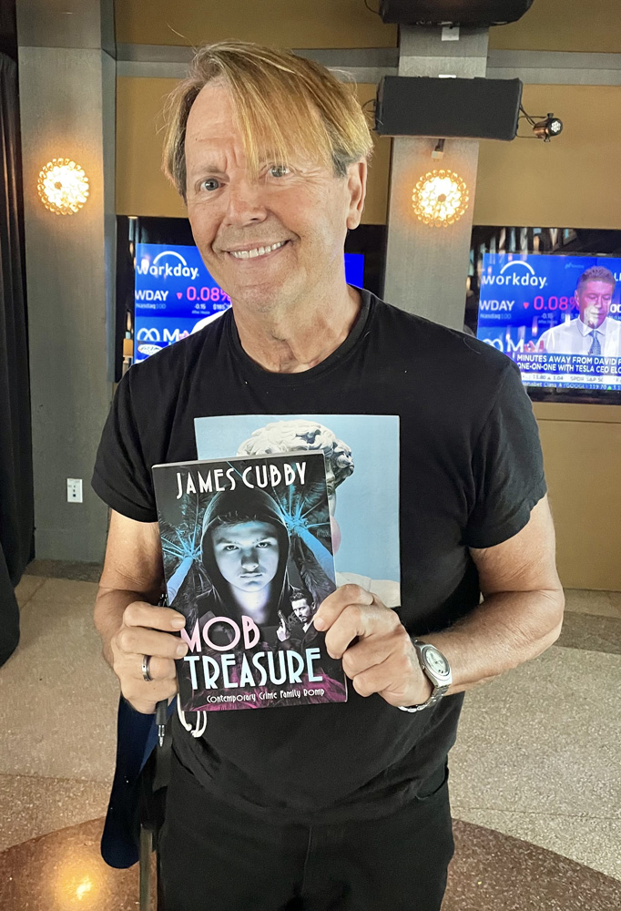 Author James Cubby presents his new novel MOB TREASURE at the Betsy Hotel on Ocean Drive