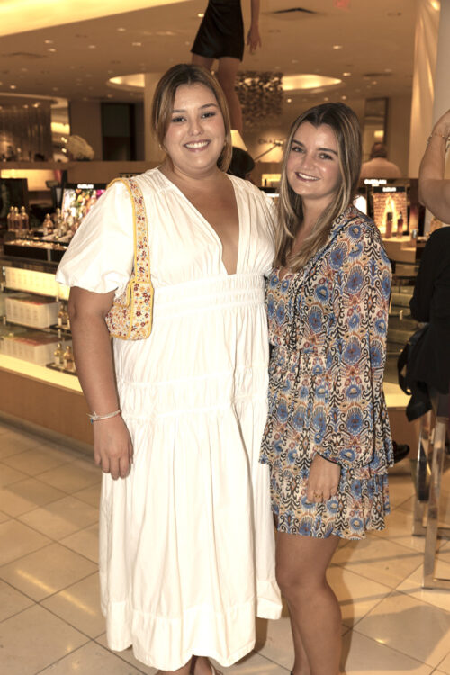 Dani Valls and Lola Mateu at the St. Judes Children's Hospital cocktail at Neiman Marcus Coral Gables