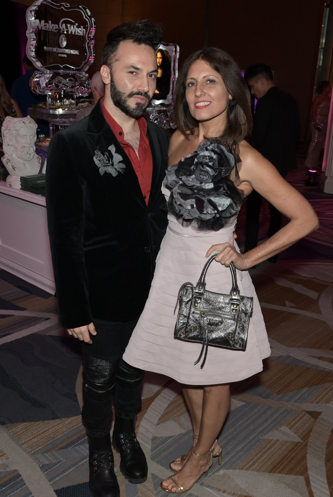 Mohammed Sabagh and Denise Serrano at the Make-A-Wish Ball kick off cocktail at the Intercontinental Miami