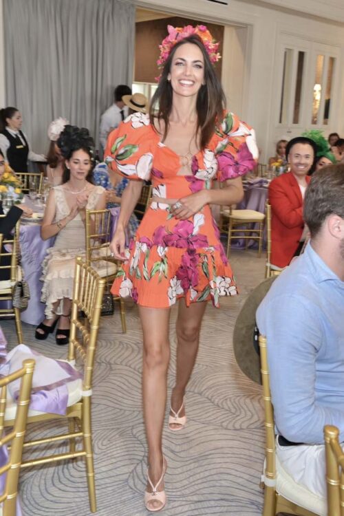 Emily Caillon at the 2nd annual Fisher Island Hat luncheon