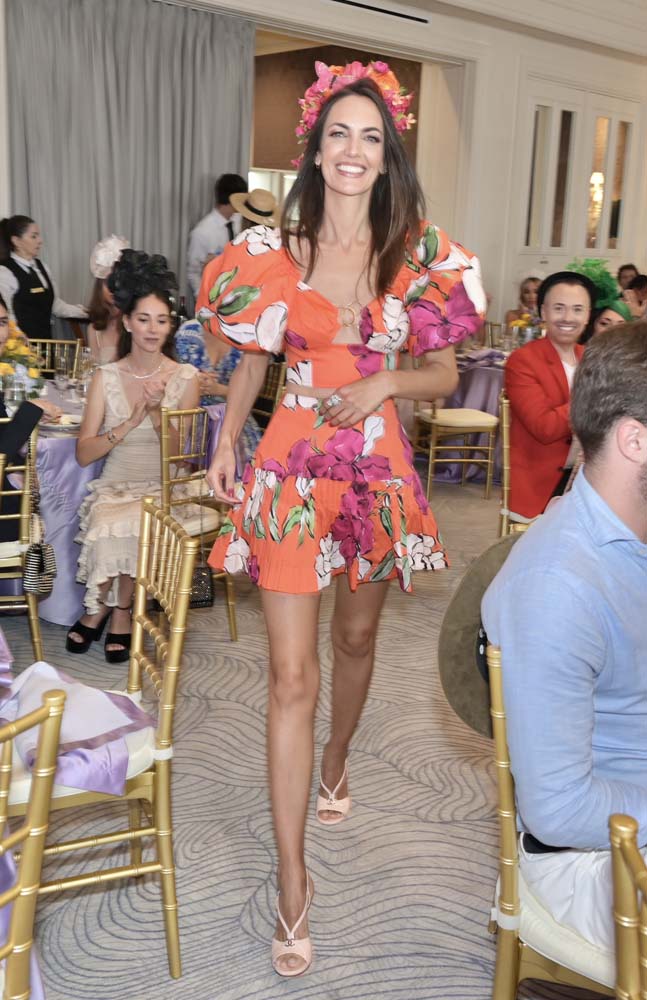 Emily Caillon at the 2nd annual Fisher Island Hat luncheon