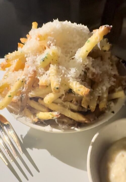 Fries with Parmesan and parsley (photo by SocialMiami)