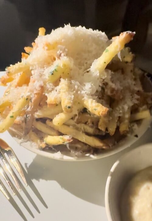 Fries with Parmesan and parsley (photo by SocialMiami)