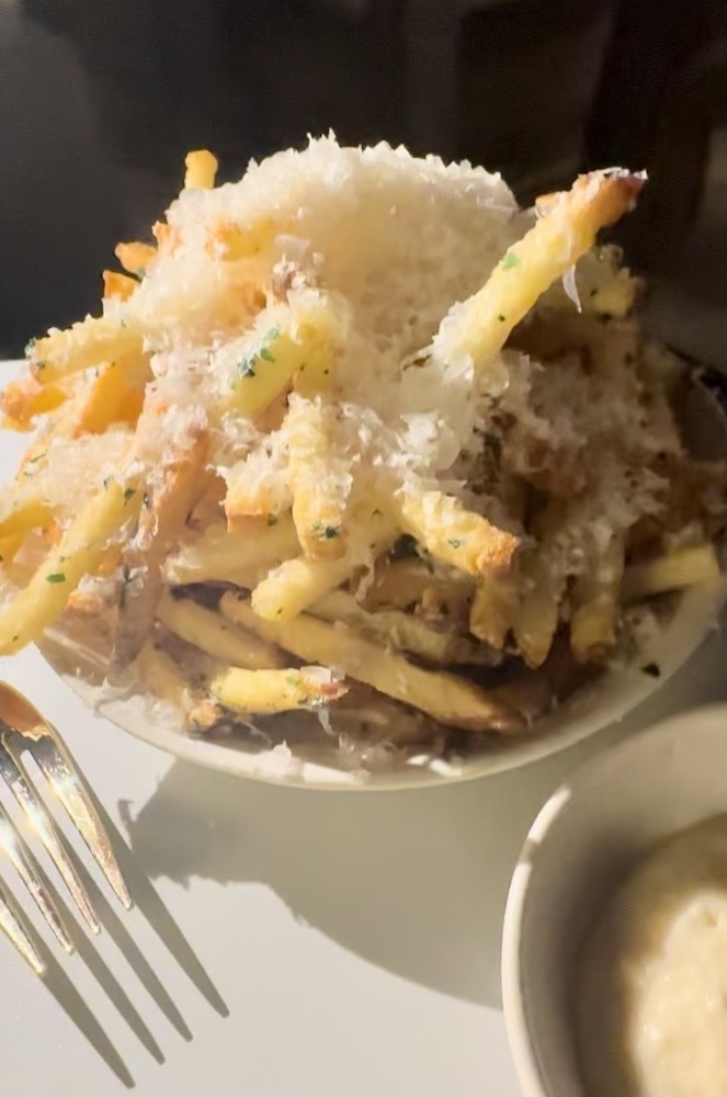 Fries with Parmesan and parsley (photo by SocialMiami)