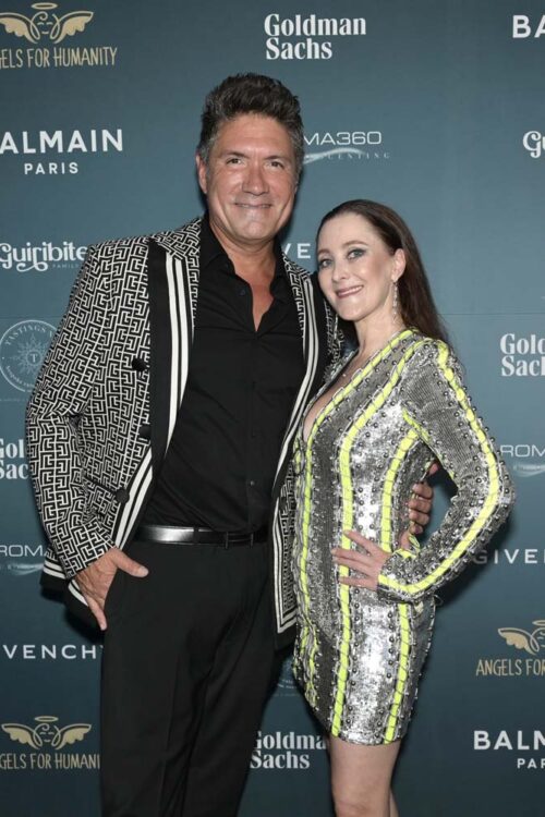 Louis Aguirre and Susanne Birbragher at Catwalk for Charity featuring Balmain at PAMM