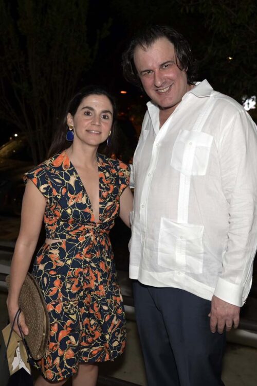 Ali Codina and Aaron Glickman at the Ferre Institute donor recognition reception at the Kampong in Coconut Grove