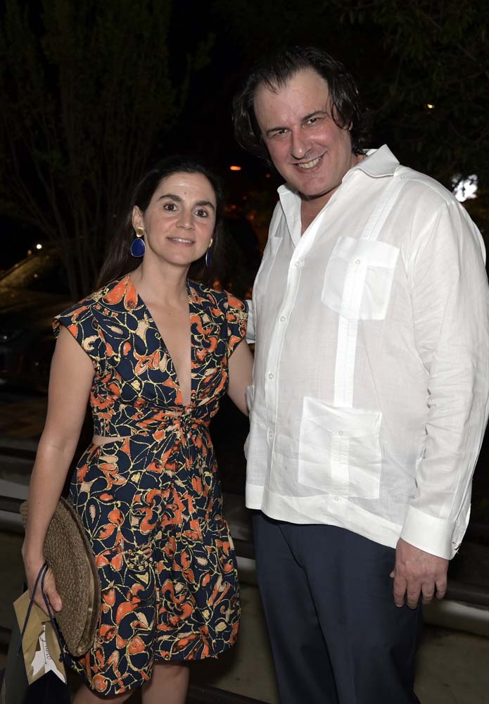 Ali Codina and Aaron Glickman at the Ferre Institute donor recognition reception at the Kampong in Coconut Grove