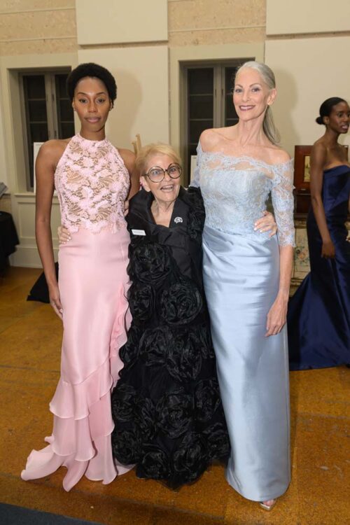 Bernice Steinbaum - center, with models from ‘The Walk Collective’ attend ‘It’s A Woman’s World’ Coral Gables Museum Gala