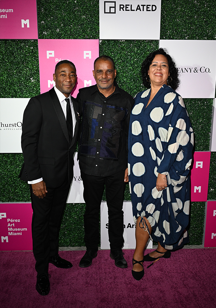 Franklin Sirmans, Cristopher Cozier and Irenee Shaw - Photo Getty Images - Jason Koerner