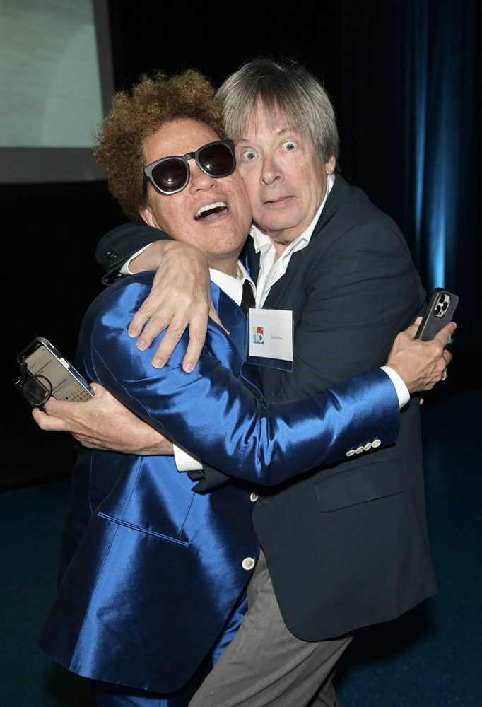 Romero Britto and David Barry at the Miami Children's Museum 40th anniversary celebration