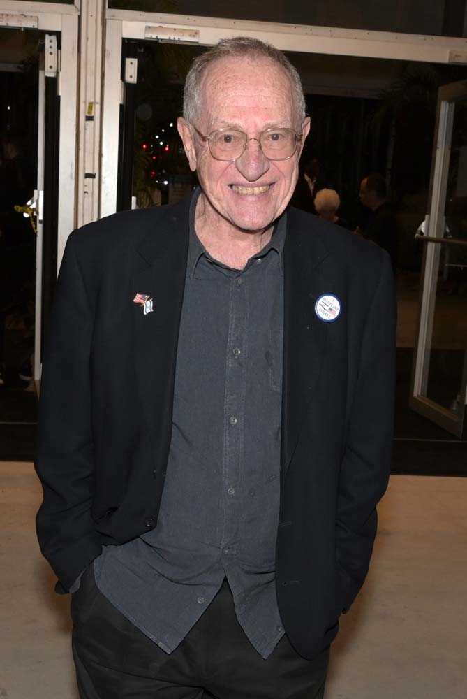 Alan Dershowitz at the opening of Art Miami 2023