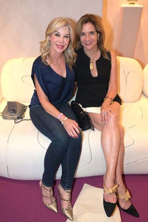 Bronwyn Miller and  Linda Levy Goldberg at the opening of Design Miami/ 2023
