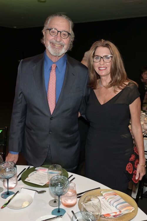 Donald Sussman and Michelle Howland at the Bonnie Clearwater's 10 year celebration dinner at the NSU Art Museum