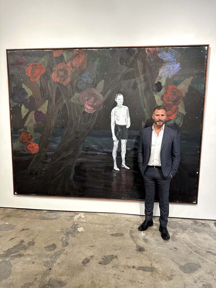 Artist Enrique Martinez Celaya at Progressive Art Brunch at Fredric Snitzer Gallery