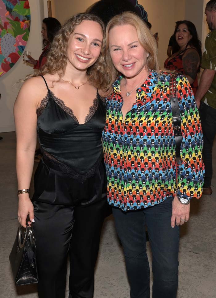 Gabriella Chariff and Jackie Chariff at the opening of Art Miami 2023