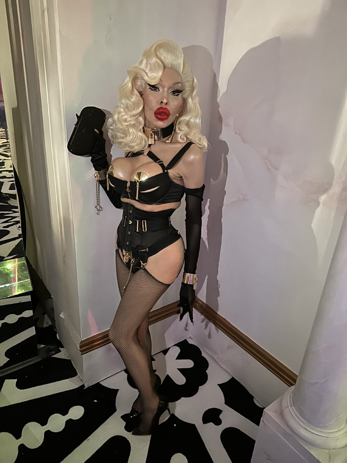 Amanda Lepore at the sneak peek of the Museum of Sex in Allapattah