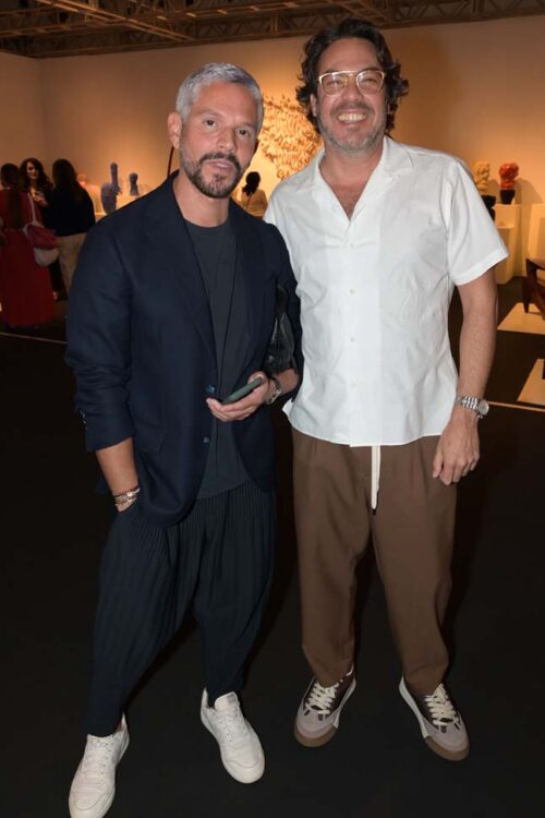Rodner Figueroa, Ernesto Mathies at the opening of Design Miami/ 2023