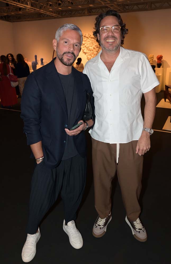 Rodner Figueroa, Ernesto Mathies at the opening of Design Miami/ 2023