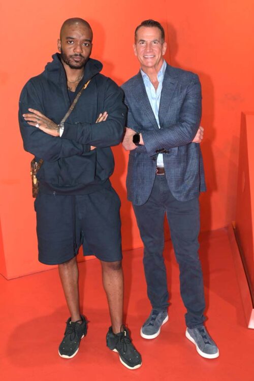 Samuel Ross and David Kohler at the opening of Design Miami/ 2023