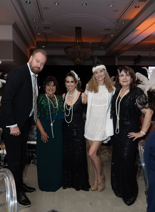 Nick Weir, Royal Caribbean, Beatriz Hernandez, Ursula Castaneda, Olga Verchinina, Sonia Lumbreras at AEA Gatsby Giving Gala